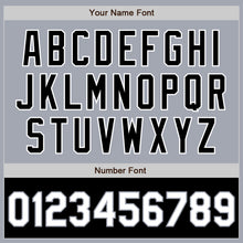 Load image into Gallery viewer, Custom Gray White-Black Bomber Varsity Letterman Two Tone Zipper Jacket