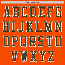 Load image into Gallery viewer, Custom Orange White-Olive Bomber Varsity Letterman Two Tone Zipper Jacket