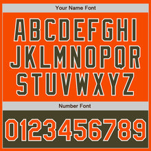 Load image into Gallery viewer, Custom Orange White-Olive Bomber Varsity Letterman Two Tone Zipper Jacket