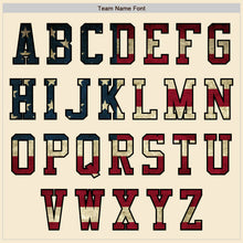 Load image into Gallery viewer, Custom Cream Vintage USA Flag-Black Bomber Varsity Letterman Zipper Jacket