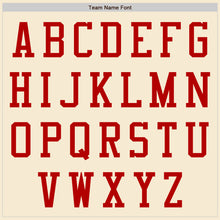 Load image into Gallery viewer, Custom Cream Red Royal-White Bomber Varsity Letterman Zipper Jacket