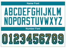Load image into Gallery viewer, Custom Old Gold Teal-Black Drift Fashion Football Jersey