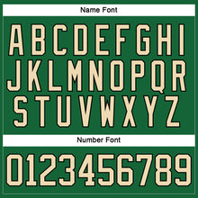 Load image into Gallery viewer, Custom Kelly Green City Cream-Black Hockey Lace Neck Jersey