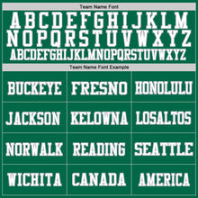Load image into Gallery viewer, Custom Kelly Green White-Gray Mesh Authentic Throwback Football Jersey