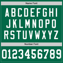 Load image into Gallery viewer, Custom Kelly Green White Mesh Authentic Throwback Football Jersey