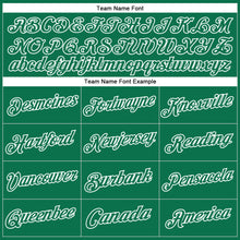 Load image into Gallery viewer, Custom Stitched Kelly Green White Sports Pullover Sweatshirt Hoodie