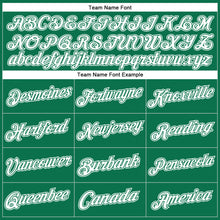 Load image into Gallery viewer, Custom Stitched Kelly Green White Sports Pullover Sweatshirt Hoodie