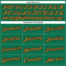 Load image into Gallery viewer, Custom Stitched Kelly Green Old Gold-Black Sports Pullover Sweatshirt Hoodie