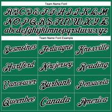 Load image into Gallery viewer, Custom Stitched Kelly Green Black-White Sports Pullover Sweatshirt Hoodie