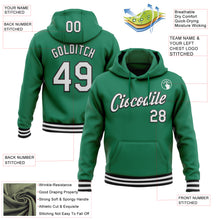 Load image into Gallery viewer, Custom Stitched Kelly Green White-Black Sports Pullover Sweatshirt Hoodie