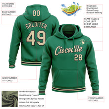 Load image into Gallery viewer, Custom Stitched Kelly Green Cream-Black Sports Pullover Sweatshirt Hoodie