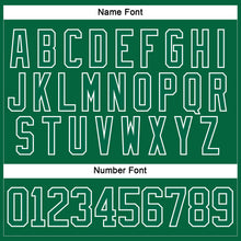 Load image into Gallery viewer, Custom Kelly Green White Hockey Lace Neck Jersey