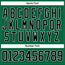 Load image into Gallery viewer, Custom Kelly Green Black-White Hockey Lace Neck Jersey