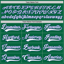 Load image into Gallery viewer, Custom Kelly Green White-Royal Hockey Lace Neck Jersey