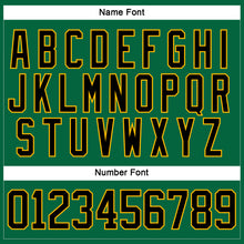 Load image into Gallery viewer, Custom Kelly Green Black-Gold Hockey Lace Neck Jersey