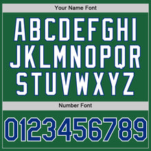 Load image into Gallery viewer, Custom Kelly Green Royal-White Authentic Throwback Baseball Jersey