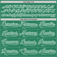 Load image into Gallery viewer, Custom Kelly Green White Hockey Jersey