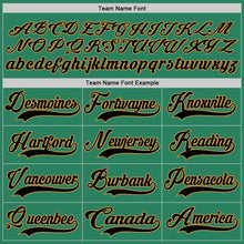 Load image into Gallery viewer, Custom Kelly Green Black-Old Gold Hockey Jersey