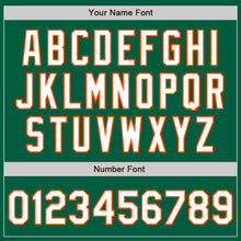 Load image into Gallery viewer, Custom Kelly Green White-Orange Authentic Baseball Jersey