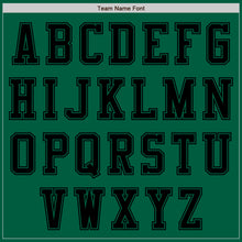 Load image into Gallery viewer, Custom Kelly Green Black Authentic Baseball Jersey