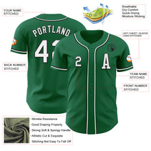 Load image into Gallery viewer, Custom Kelly Green White-Black Authentic Baseball Jersey