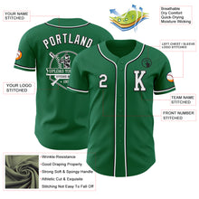Load image into Gallery viewer, Custom Kelly Green White-Black Authentic Baseball Jersey