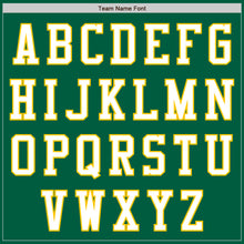 Load image into Gallery viewer, Custom Kelly Green White-Yellow Authentic Baseball Jersey