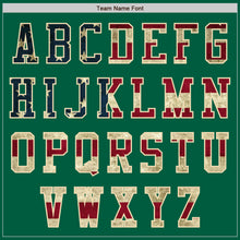 Load image into Gallery viewer, Custom Kelly Green Vintage USA Flag-Cream Authentic Baseball Jersey