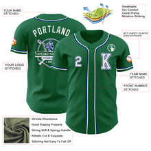 Load image into Gallery viewer, Custom Kelly Green White-Royal Authentic Baseball Jersey
