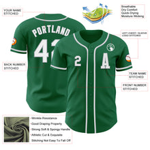 Load image into Gallery viewer, Custom Kelly Green White-Gray Authentic Baseball Jersey