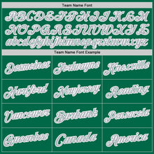 Load image into Gallery viewer, Custom Kelly Green Gray-White Authentic Throwback Basketball Jersey