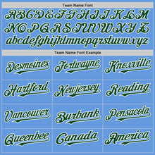 Load image into Gallery viewer, Custom Light Blue Green-White Mesh Authentic Throwback Baseball Jersey