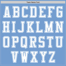 Load image into Gallery viewer, Custom Light Blue White Authentic Baseball Jersey