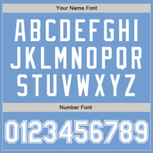 Load image into Gallery viewer, Custom Light Blue White Authentic Baseball Jersey