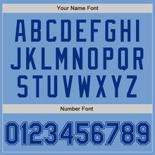 Load image into Gallery viewer, Custom Light Blue Royal Authentic Baseball Jersey