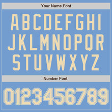 Load image into Gallery viewer, Custom Light Blue Cream Authentic Baseball Jersey