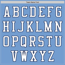 Load image into Gallery viewer, Custom Light Blue White-Navy Authentic Baseball Jersey