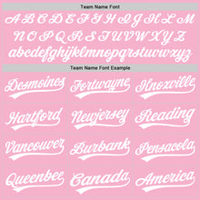 Load image into Gallery viewer, Custom Light Pink White Authentic Baseball Jersey