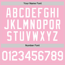Load image into Gallery viewer, Custom Light Pink White Authentic Baseball Jersey