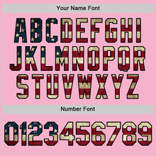 Load image into Gallery viewer, Custom Light Pink Vintage USA Flag-Black Authentic Baseball Jersey