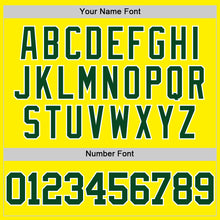 Load image into Gallery viewer, Custom Light Yellow Green-White Authentic Basketball Jersey