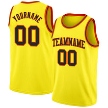 Load image into Gallery viewer, Custom Light Yellow Black-Orange Authentic Basketball Jersey