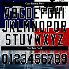 Load image into Gallery viewer, Custom Red Black-Navy 3D Texas Flag And Fish Fishing Long Sleeve Performance T-Shirt