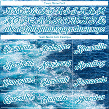 Load image into Gallery viewer, Custom Lakes Blue Royal-White 3D Sea Wave Fishing Long Sleeve Performance T-Shirt