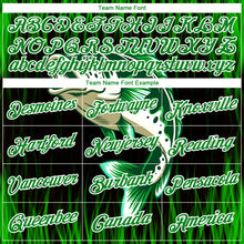 Load image into Gallery viewer, Custom Grass Green Black-White 3D Bass Fish Fishing Long Sleeve Performance T-Shirt