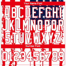 Load image into Gallery viewer, Custom White Fire Red-Royal 3D Hunting Tool American Flag Long Sleeve Performance T-Shirt