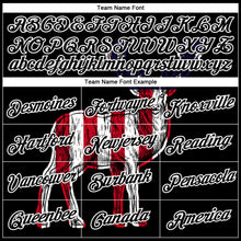 Load image into Gallery viewer, Custom Black White 3D Animal Deer Hunting American Flag Long Sleeve Performance T-Shirt