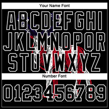 Load image into Gallery viewer, Custom Black White 3D Animal Deer Hunting American Flag Long Sleeve Performance T-Shirt