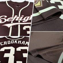 Load image into Gallery viewer, Custom Brown Cream Authentic Baseball Jersey