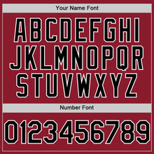 Load image into Gallery viewer, Custom Maroon Black-White Mesh Authentic Throwback Baseball Jersey